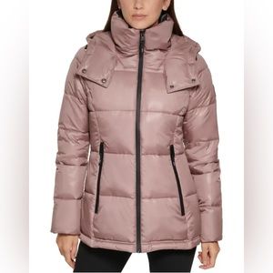 Women s Kenneth Cole New York Puffer Jackets Down Coat Size Large Like New